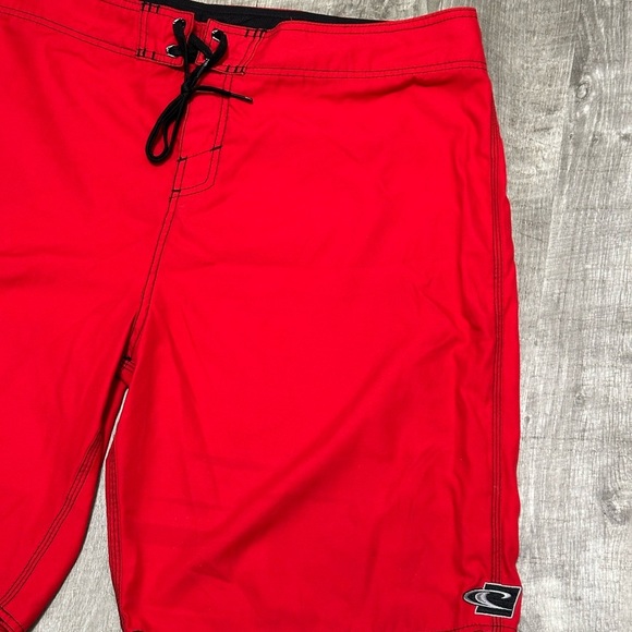 Men's O’Neill 40 XL Swim Board Shorts Trunks Red Swimwear Trunks Drawstring NWOT - Picture 5 of 9